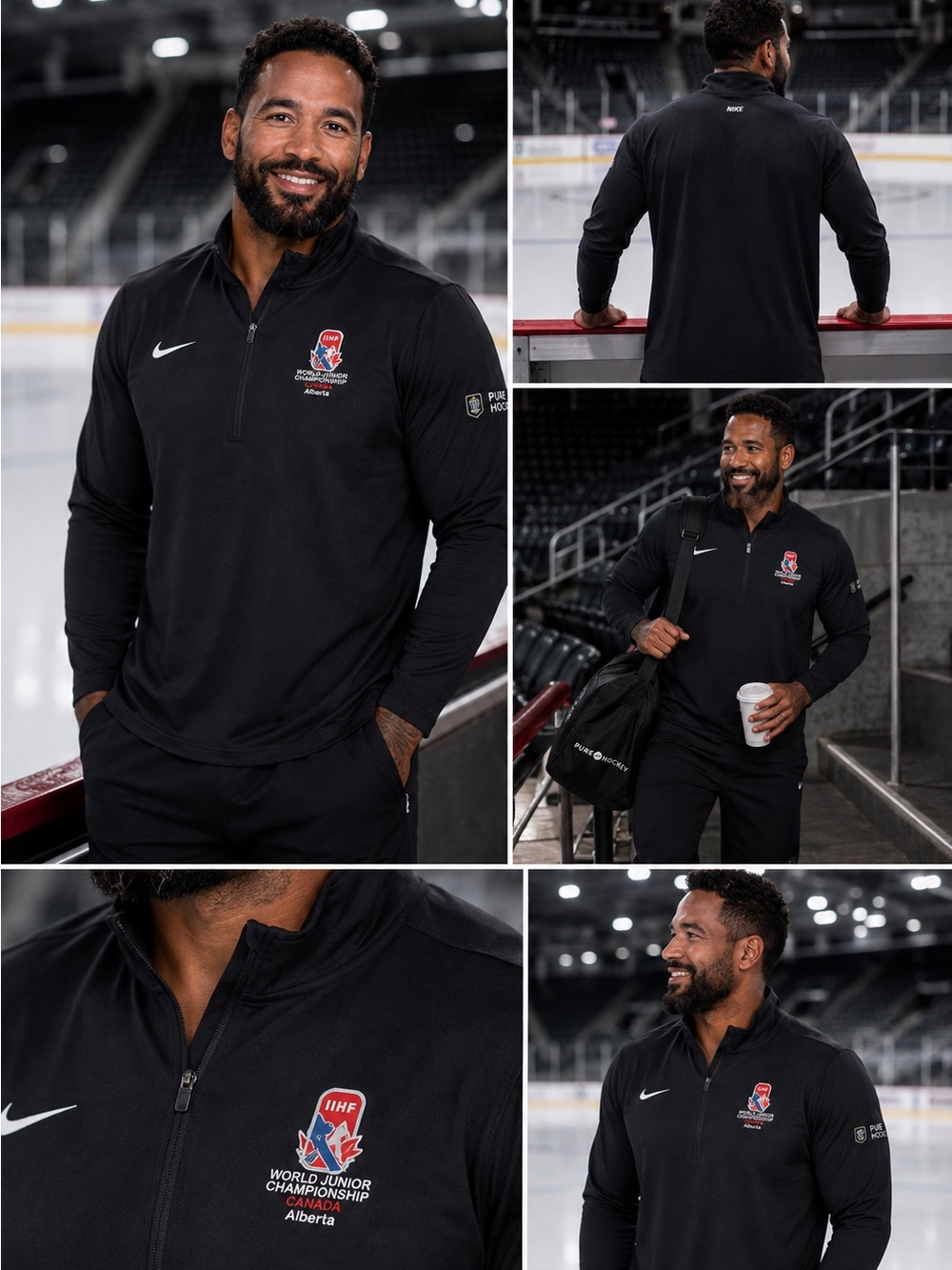 Nike Black Dri-FIT Half-Zip Performance Pullover